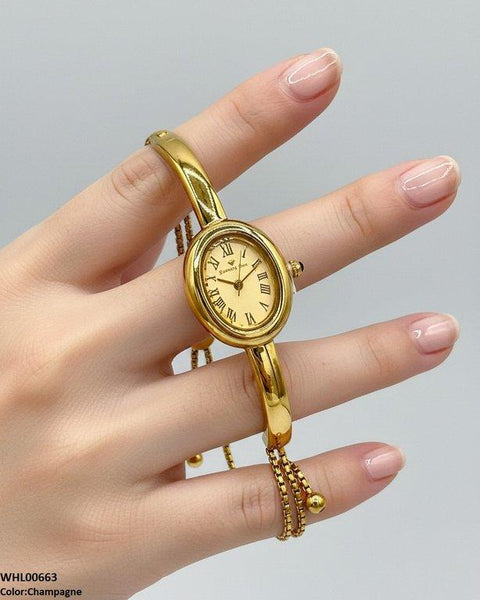 WHL00663 HWR Oval Dial Bracelet Women's Watch - WHL