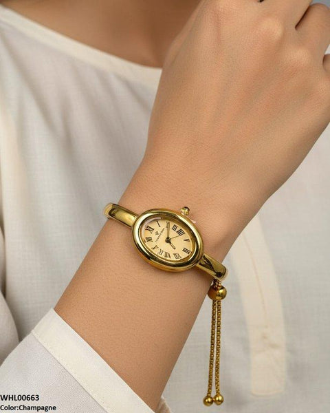 WHL00663 HWR Oval Dial Bracelet Women's Watch - WHL