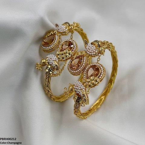 PBRH00212 MZM Tear/Pearl Peacock Set Adjustable - PBRH