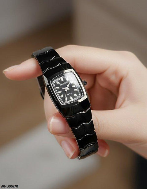 WHL00670 HWR Square Stone Dial Women's Watch - WHL