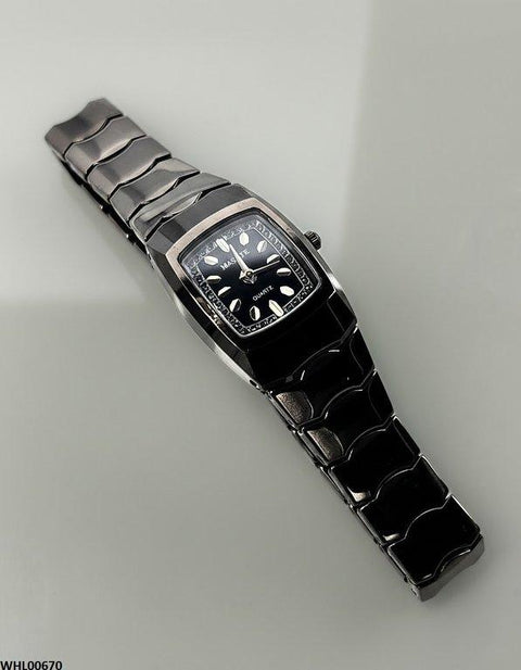 WHL00670 HWR Square Stone Dial Women's Watch - WHL