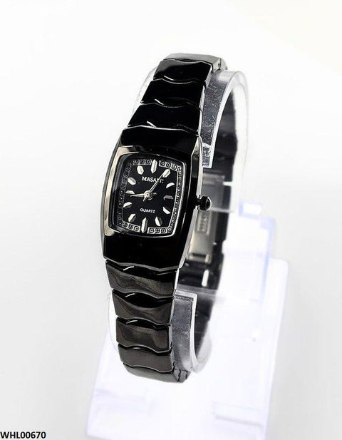 WHL00670 HWR Square Stone Dial Women's Watch - WHL