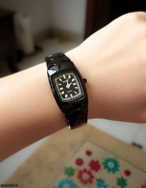 WHL00670 HWR Square Stone Dial Women's Watch - WHL