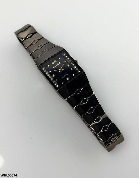 WHL00674 HWR Square Stone Dial Women's Watch - WHL
