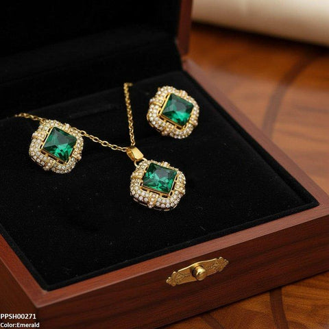 PPSH00271 MZM Square Pendant Set - PPSH