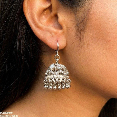 PEJH00049 SDQ Tear Pearl Drop Jhumki - PEJH