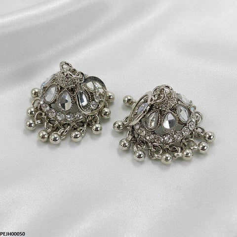 PEJH00050 SDQ Tear Pearl Drop Jhumki - PEJH