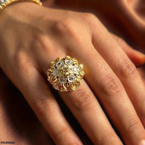 PRH00080 MZM Flower Ring Adjustable - PRH