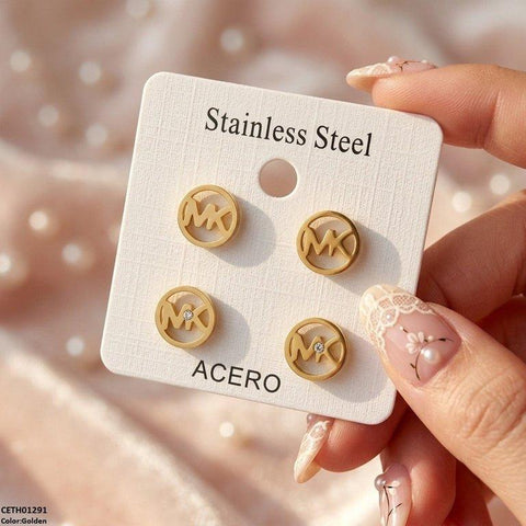 CETH01291 QSJ Double/Round Stainless Steel 2 Pairs Tops - CETH
