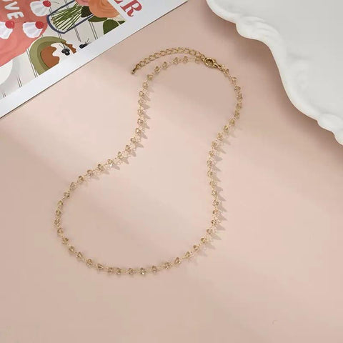 TNCH00397 XST Heart Chain Link  Necklace  - TNCH