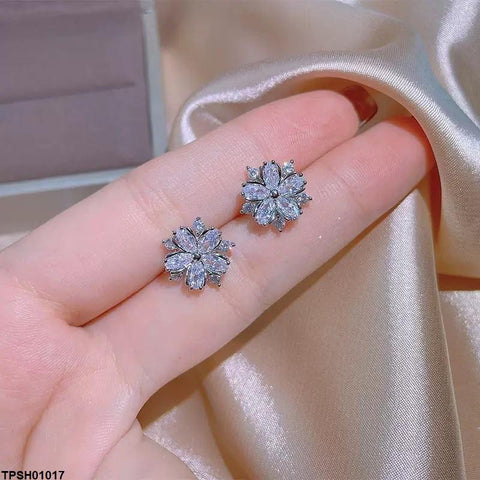 TPSH01017 KYC  Marquise Flower Zircon Pendent Set - TPSH