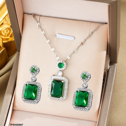 TPSH00687 BLX Square Drop Pendant Set - TPSH