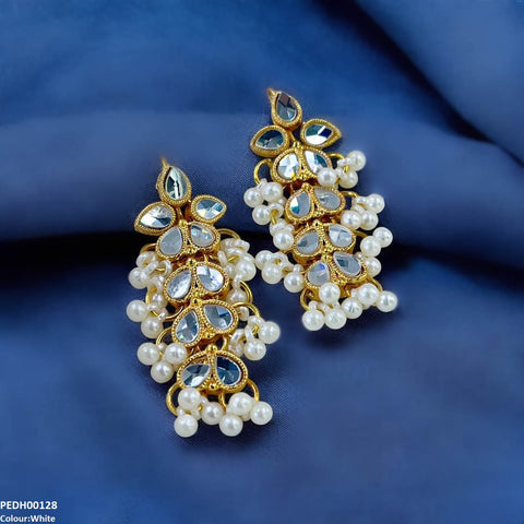 PEDH00128 FRN Tear Pearl Drop Earrings - PEDH