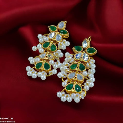 PEDH00128 FRN Tear Pearl Drop Earrings - PEDH