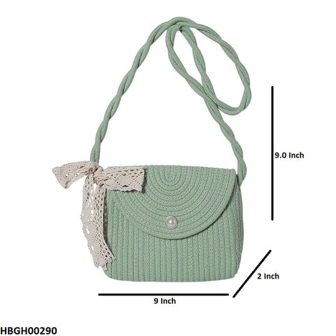 HBGH00290 BBM Woven Rope Hand Bag - HBGH