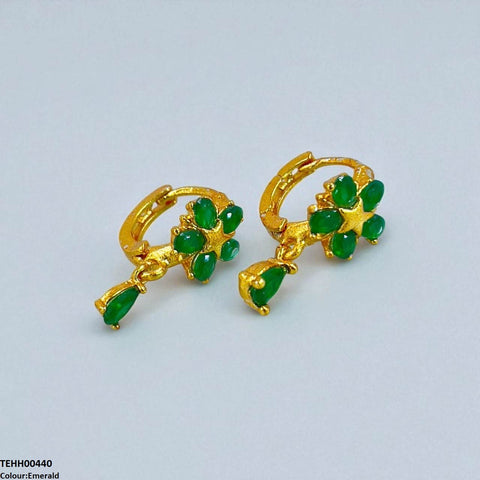 TEHH00440 FRN Tear Drop Hoops Pair - TEHH