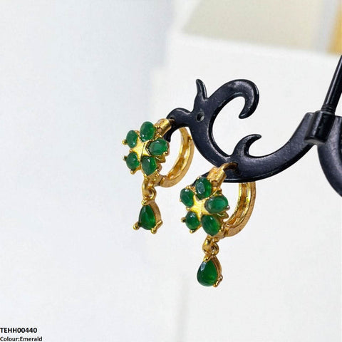 TEHH00440 FRN Tear Drop Hoops Pair - TEHH
