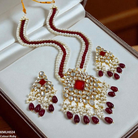 KMLH024 SDQ Kundan Maala Set - KMLH