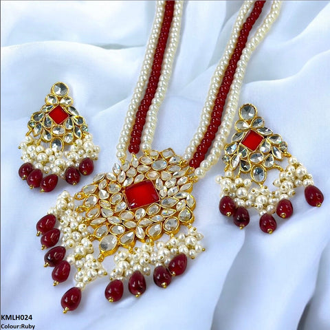 KMLH024 SDQ Kundan Maala Set - KMLH