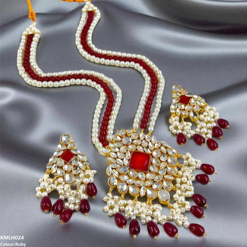KMLH024 SDQ Kundan Maala Set - KMLH
