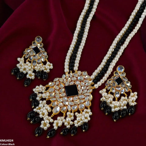 KMLH024 SDQ Kundan Maala Set - KMLH