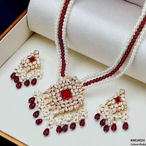 KMLH024 SDQ Kundan Maala Set - KMLH