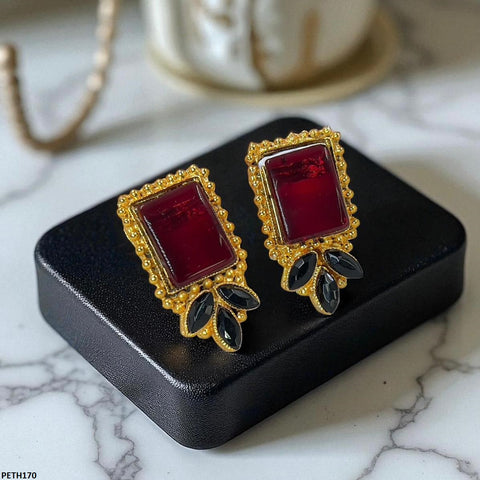 PETH170 FRN Leaf Rectangle Tops Pair - PETH