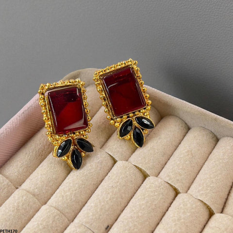 PETH170 FRN Leaf Rectangle Tops Pair - PETH