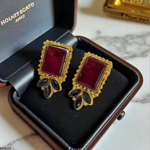 PETH170 FRN Leaf Rectangle Tops Pair - PETH