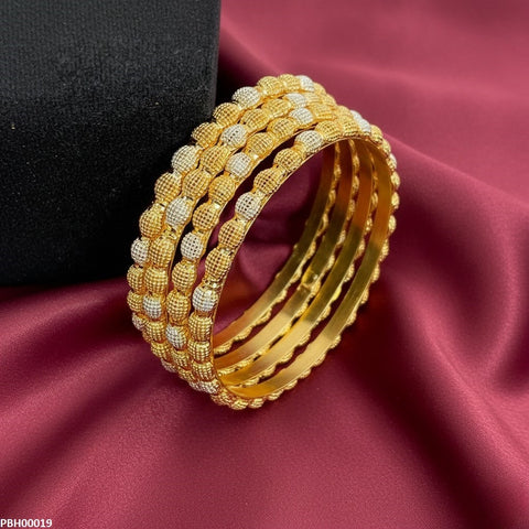 PBH00019 MZM Dotted/Cluster Ball 4 Pics Of Bangles Set - PBH