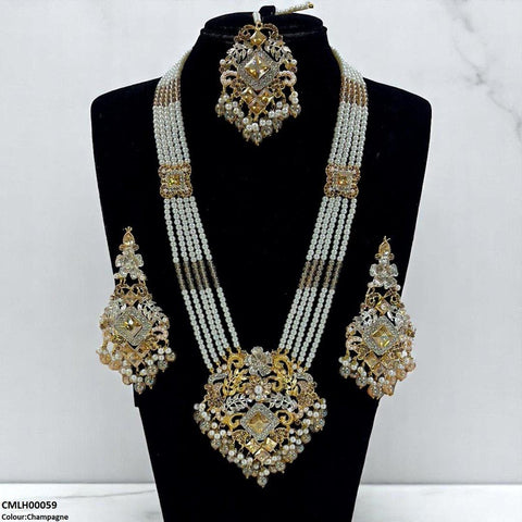 CMLH00059 SDQ Pearl Flower Mala Set - CMLH