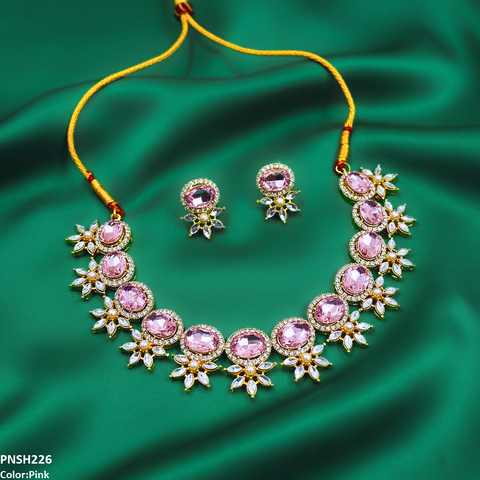 PNSH226 SDQ Beza Necklace Set - PNSH