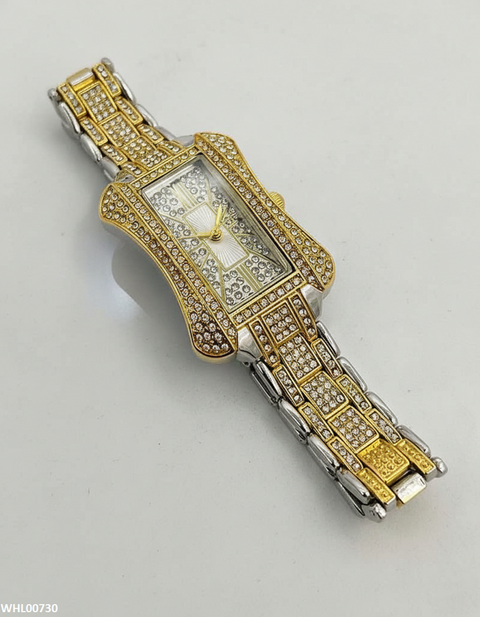 WHL00730 HWR Rectangle Rhinestone Women's Watch - WHL