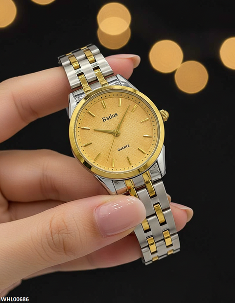 WHL00686 ZWA Round Champagne Dial Women's Watch - WHL