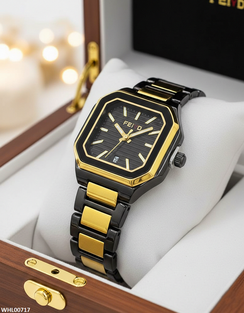 WHL00717 HWR Square Bezel Women's Watch - WHL