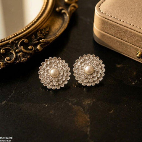 PETH00378 ABD Pearl Flower Tops Pair - PETH
