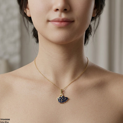 TPSH00962 TNR Stainless Steel Zircon Duck Pendant - TPSH