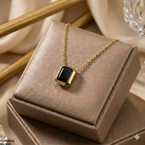 TPSH00818 MMJ Stainless Steel Rectangle Drop Pendant - TPSH