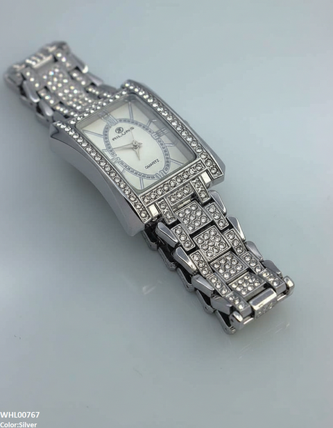 WHL00767 ZWA Rectangle Stone Bezel Women's Watch - WHL