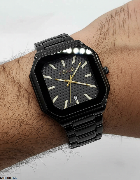 MHL00166 HWR Square Black Dial Men's Watch - MHL