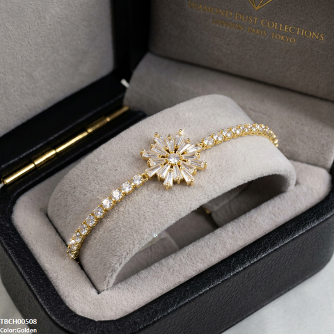 TBCH00508 DNG Round/Tear Flower Bracelet Adjustable - TBCH