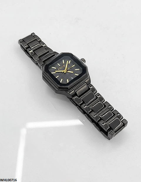 WHL00716 HWR Square Black Dial Women's Watch - WHL