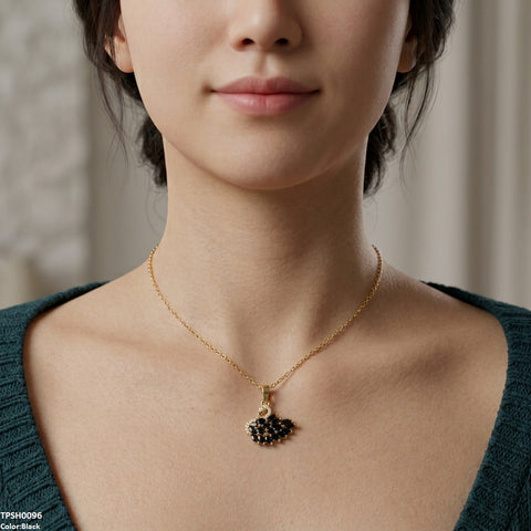 TPSH00962 TNR Stainless Steel Zircon Duck Pendant - TPSH