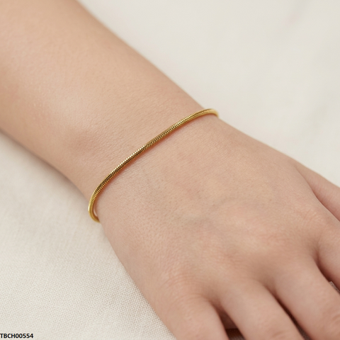 TBCH00554 MSJ Stainless Steel Plain Bracelet - TBCH