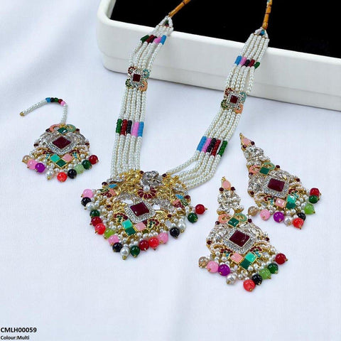 CMLH00059 SDQ Pearl Flower Mala Set - CMLH