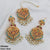 PEDH066 OAK Flower Earrings With Bindi