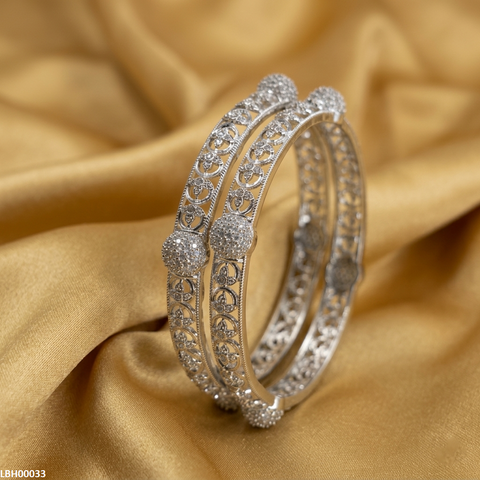 LBH00033 ANI Round Flower  Bangles Set- LBH