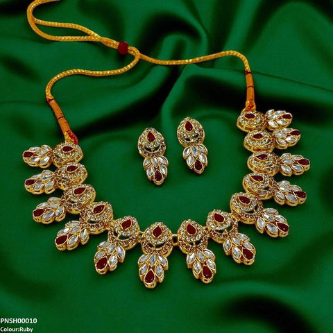 PNSH00010 SDQ Marquise/Tear Necklace Set - PNSH