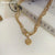 TNCH092 JUN Imp Necklace Layered Coin - TNCH