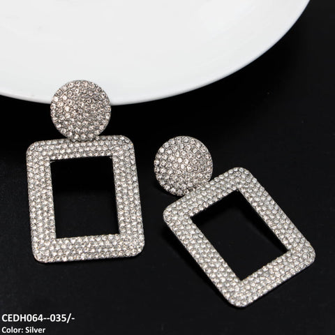 CEDH064 QWN Teardrop Earrings Pair - CEDH